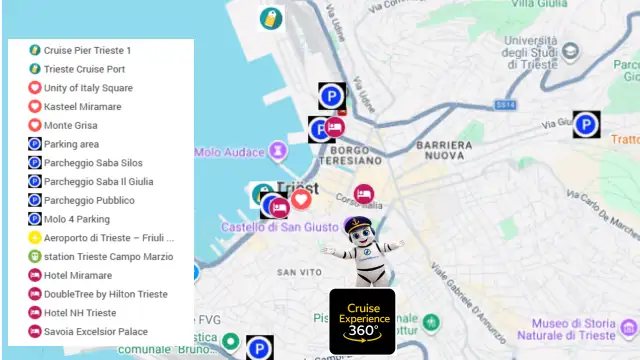 DIGITALE KAART VAN TRIEST